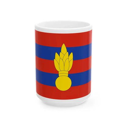 Myanmar Military Engineers Flag (Myanmar) White Coffee Mug 15oz - Go Mug Yourself