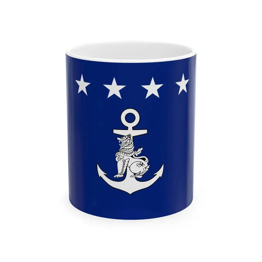 Myanmar Navy Admiral Flag (Myanmar) White Coffee Mug 11oz - Go Mug Yourself