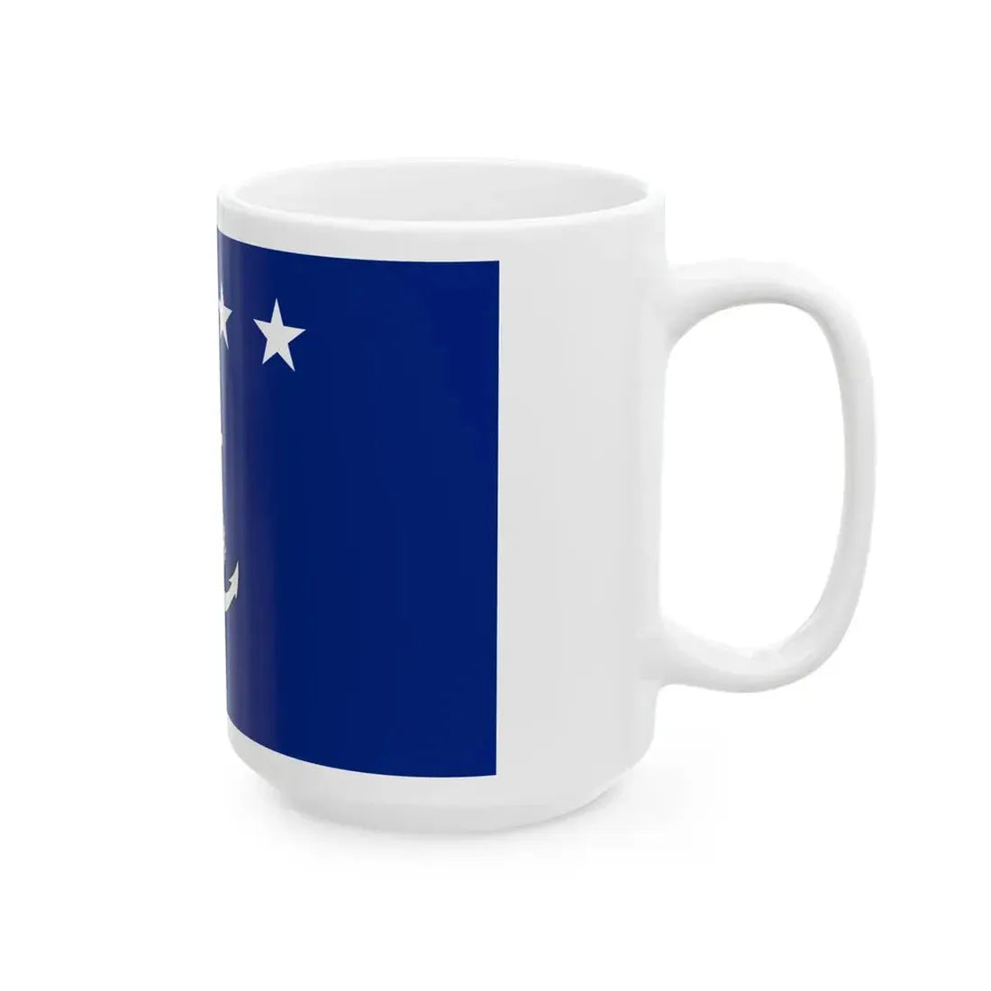 Myanmar Navy Admiral Flag (Myanmar) White Coffee Mug - Go Mug Yourself
