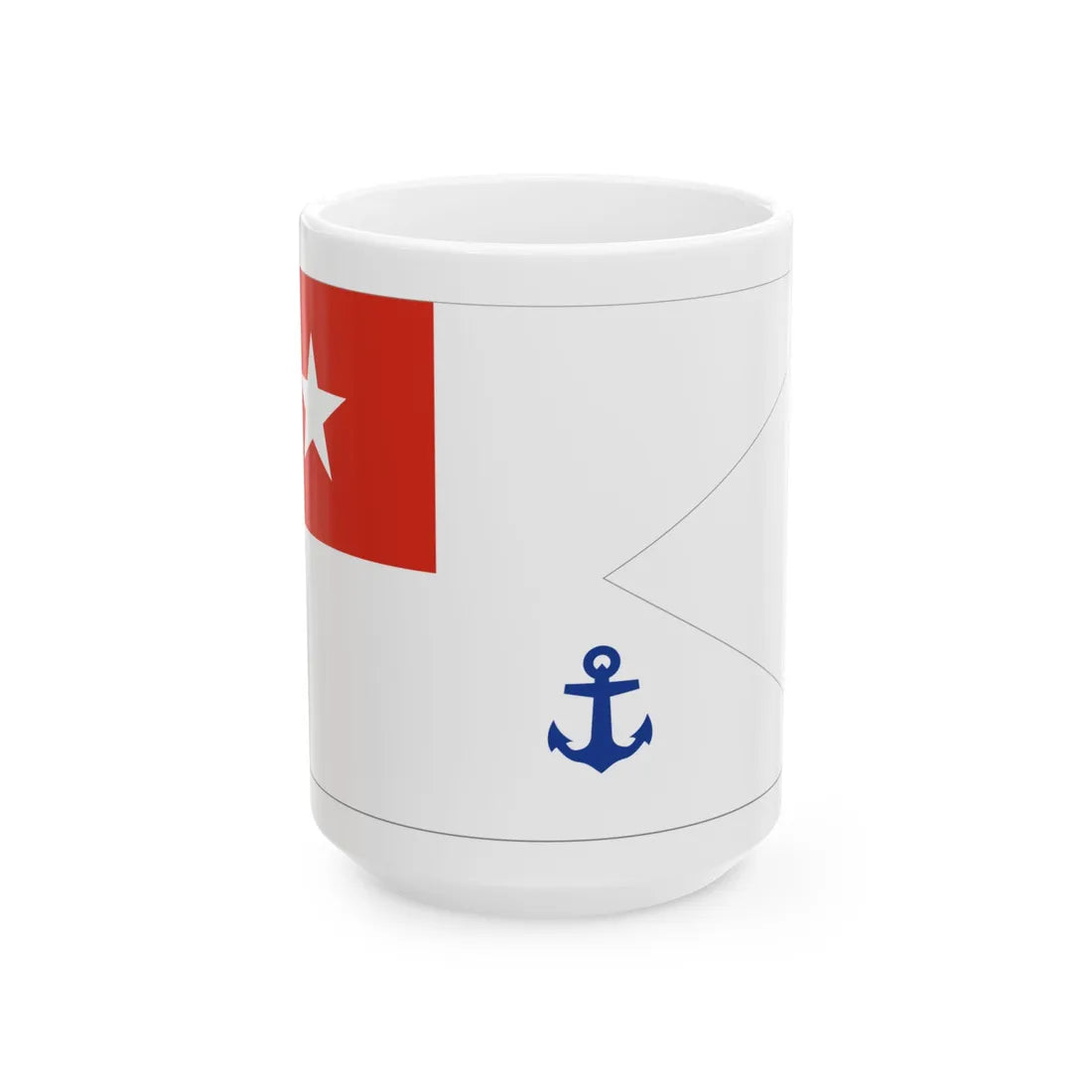 Myanmar Navy Guidon (Myanmar) White Coffee Mug 15oz - Go Mug Yourself