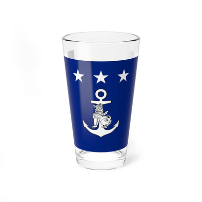 Myanmar Navy Vice-Admiral Flag (Myanmar) Pint Glass 16oz 16oz - Go Mug Yourself