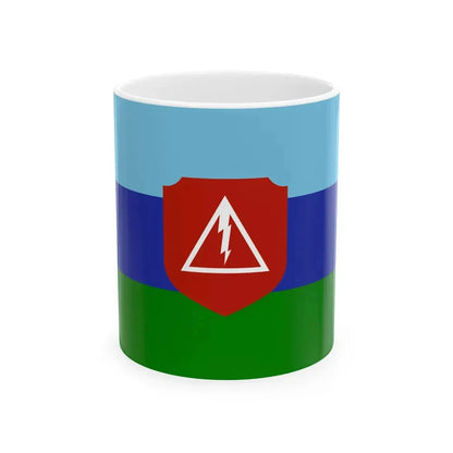 Myanmar Signal Corps Flag (Myanmar) White Coffee Mug 11oz - Go Mug Yourself