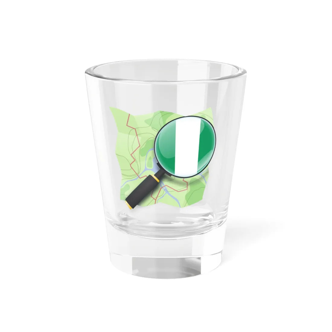 Mychosm Nigeria (Niger) Shot Glass 1.5oz 1.5oz - Go Mug Yourself