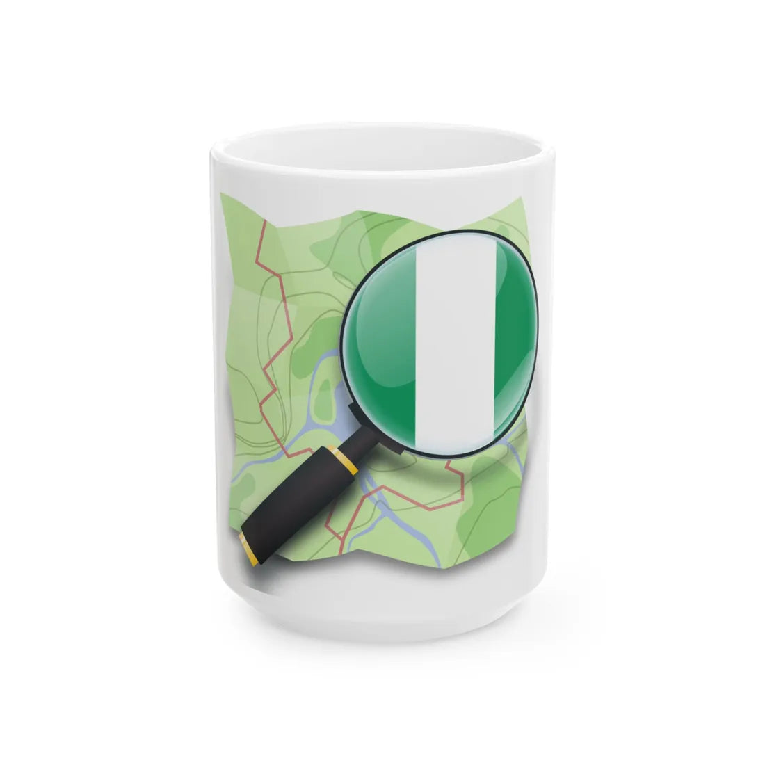 Mychosm Nigeria (Niger) White Coffee Mug 15oz - Go Mug Yourself