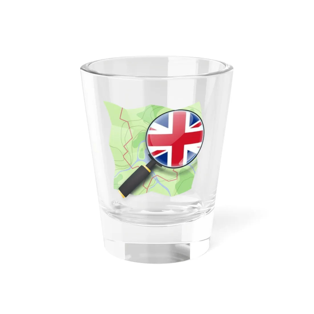 Mychosm UK (United Kingdom) Shot Glass 1.5oz 1.5oz - Go Mug Yourself