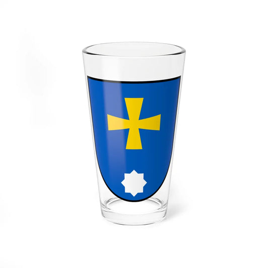 Myrhorod coat of arms lesser (Ukraine) (Coat of Arms) Pint Glass 16oz 16oz - Go Mug Yourself