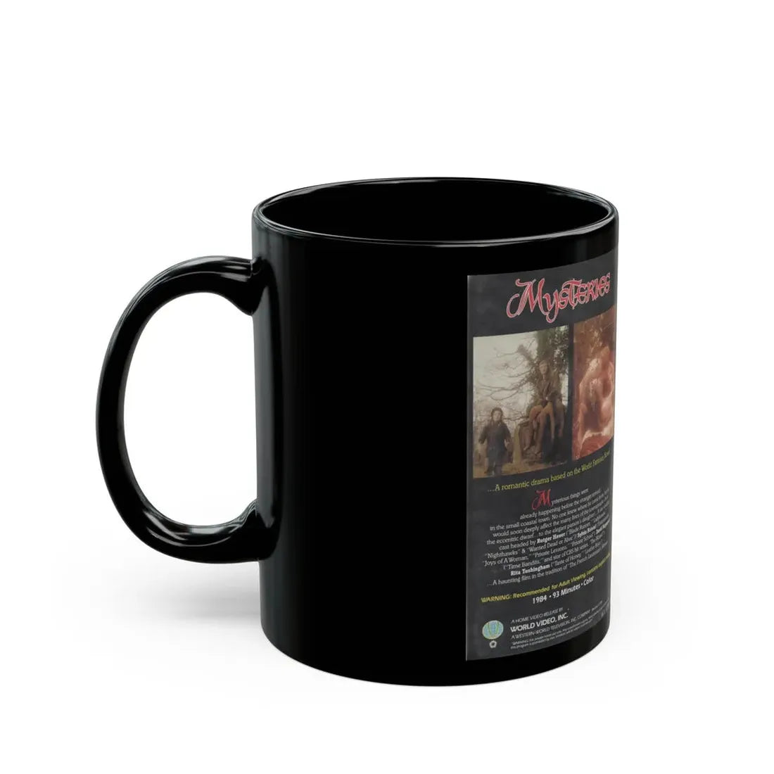 MYSTERIES (VHS COVER) - Black Coffee Mug - Go Mug Yourself