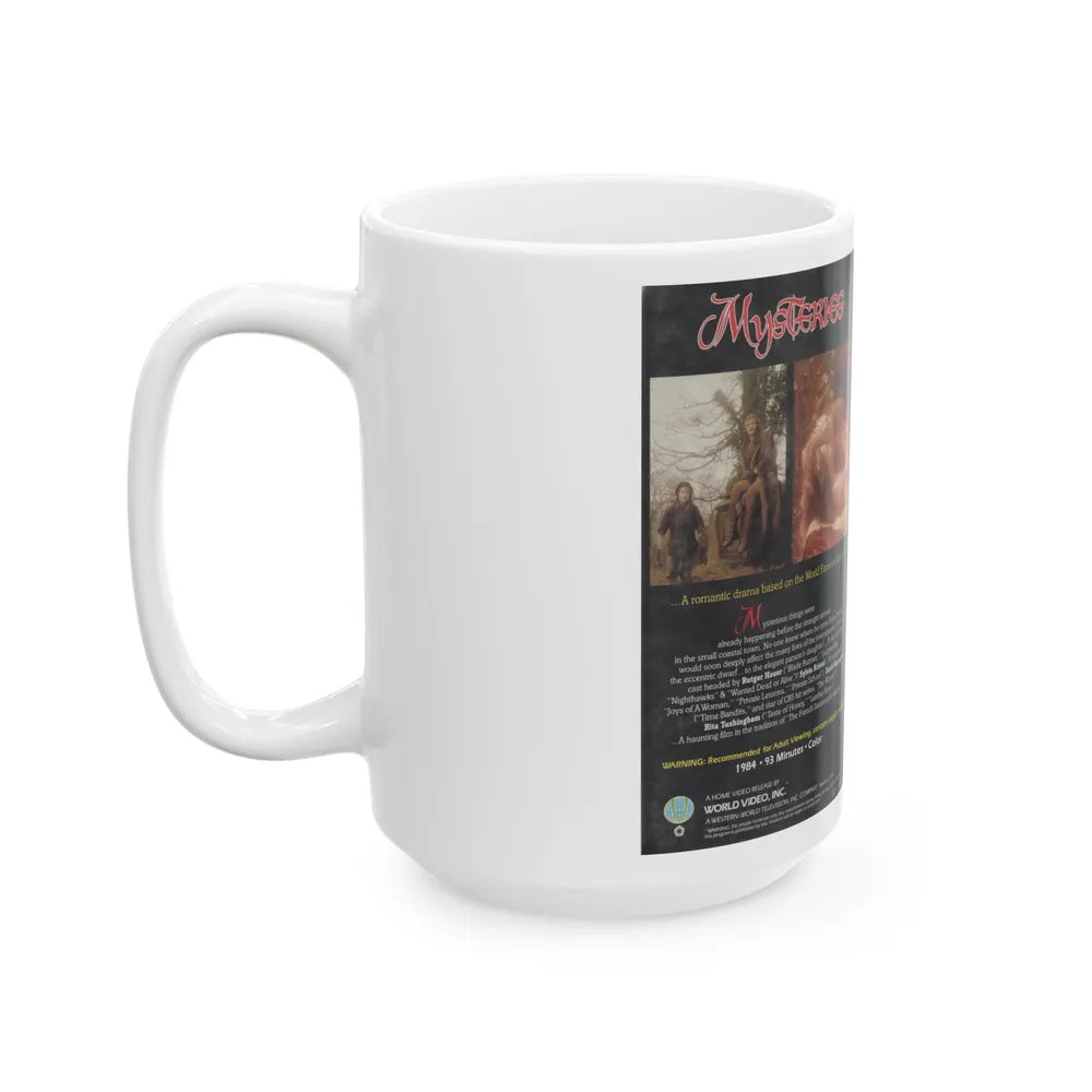 MYSTERIES (VHS COVER) - White Coffee Mug-Go Mug Yourself