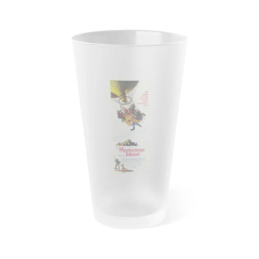 MYSTERIOUS ISLAND 1961 Movie Poster - Frosted Pint Glass 16oz-16oz-Frosted-Go Mug Yourself