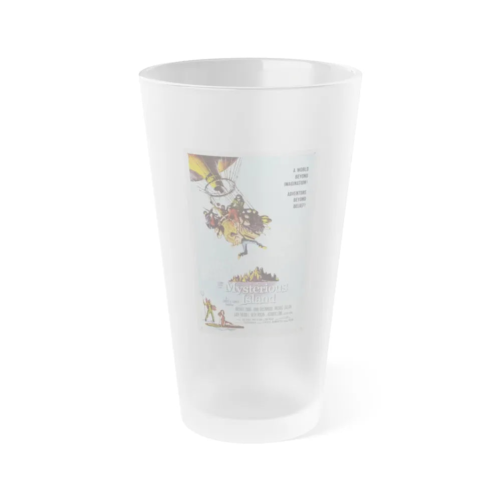 MYSTERIOUS ISLAND (2) 1961 Movie Poster - Frosted Pint Glass 16oz-16oz-Frosted-Go Mug Yourself