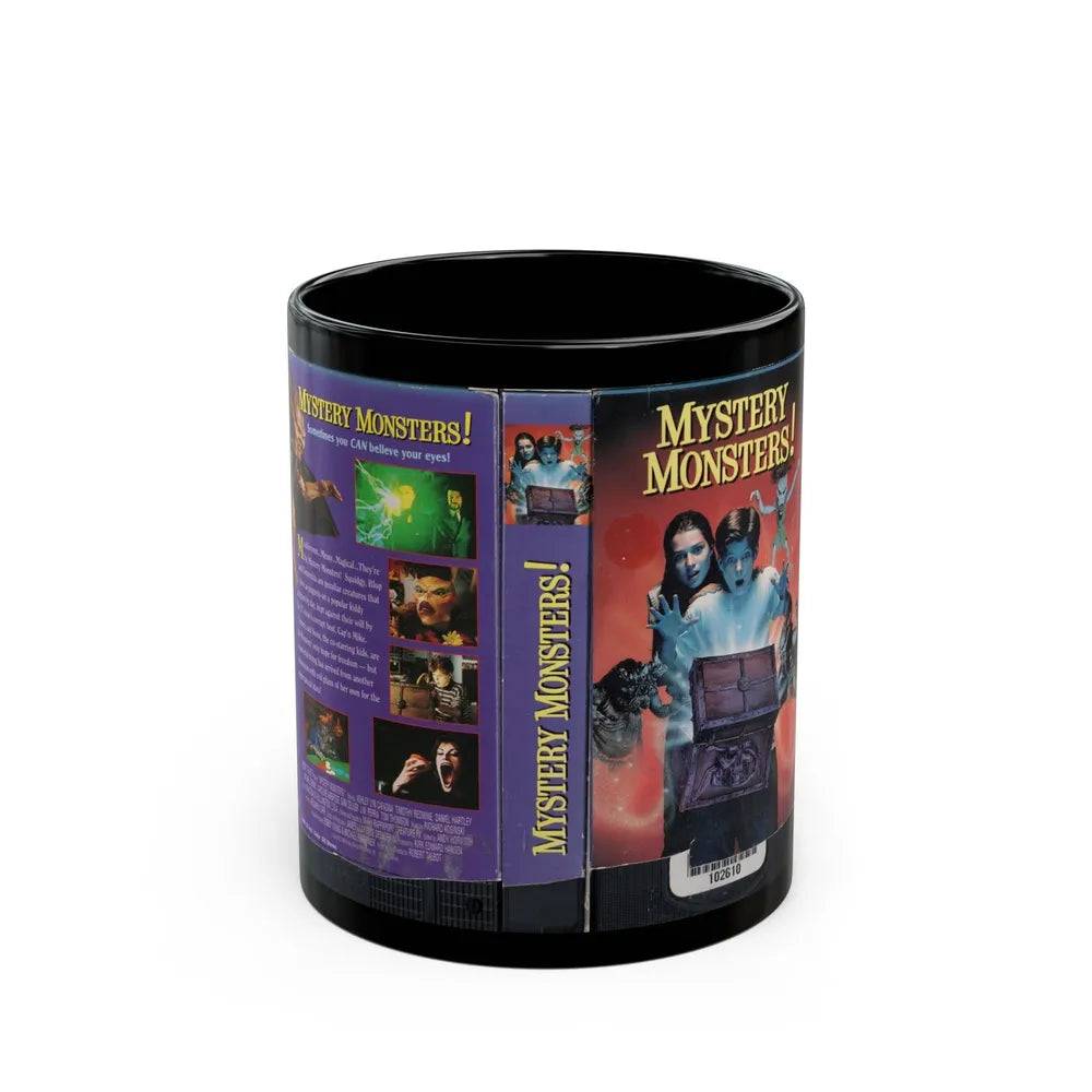 MYSTERY MONSTERS (VHS COVER) - Black Coffee Mug-11oz-Go Mug Yourself