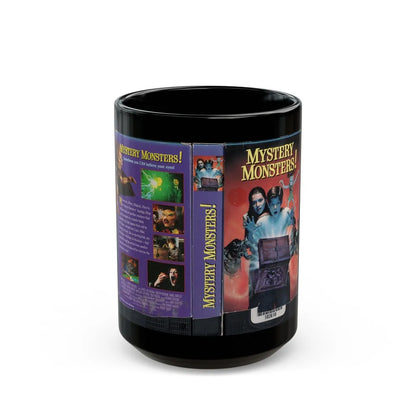 MYSTERY MONSTERS (VHS COVER) - Black Coffee Mug-15oz-Go Mug Yourself