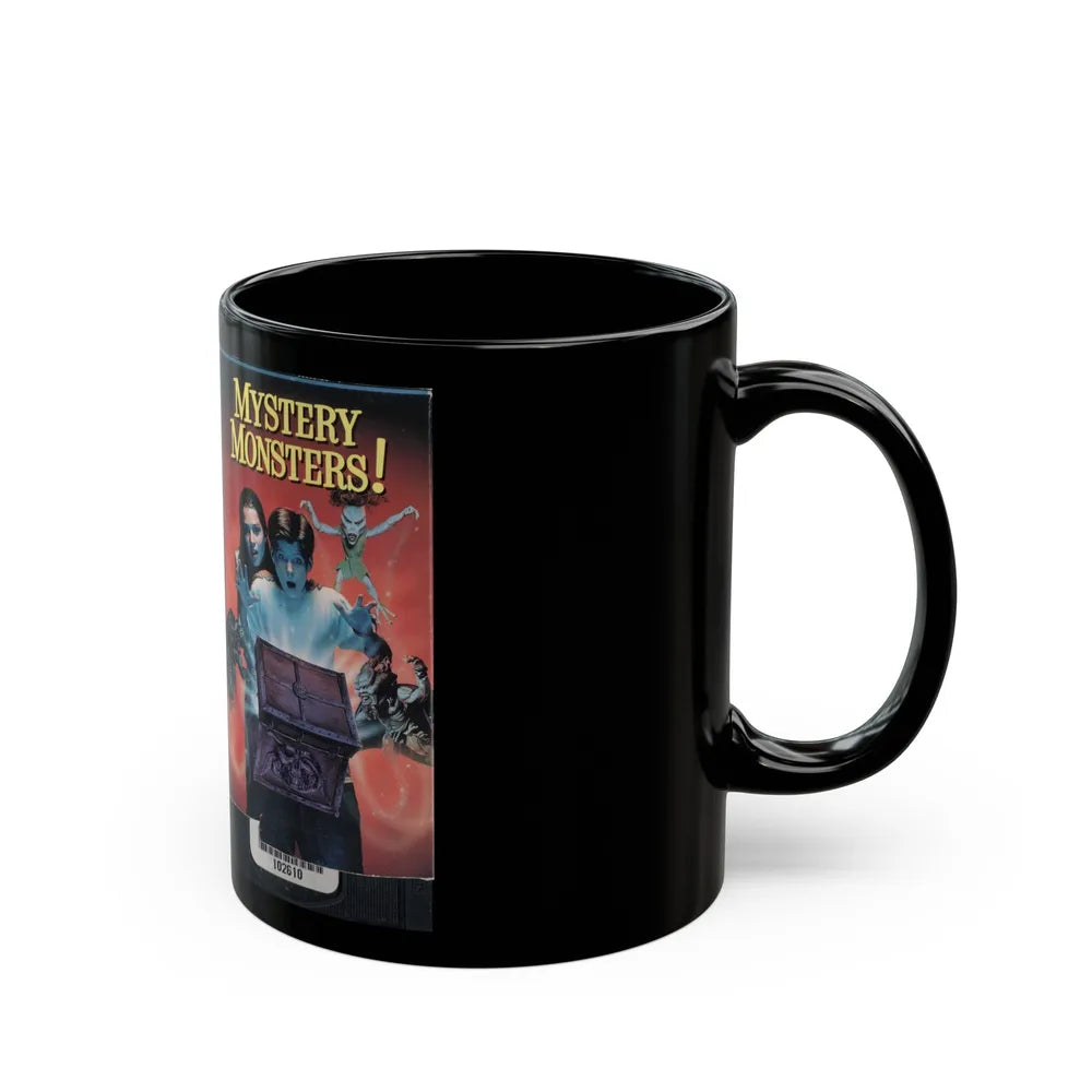 MYSTERY MONSTERS (VHS COVER) - Black Coffee Mug-Go Mug Yourself