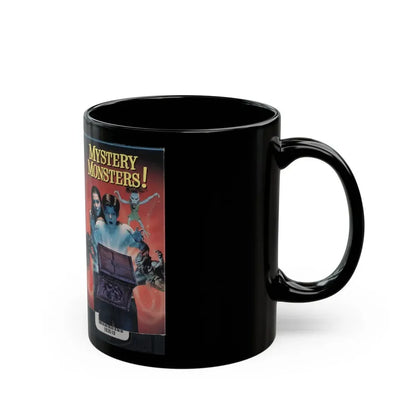 MYSTERY MONSTERS (VHS COVER) - Black Coffee Mug - Go Mug Yourself