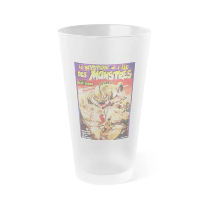 MYSTERY ON MONSTER ISLAND (FRENCH) 1981 Movie Poster - Frosted Pint Glass 16oz-16oz-Frosted-Go Mug Yourself