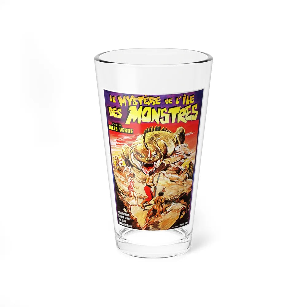 MYSTERY ON MONSTER ISLAND (FRENCH) 1981 Movie Poster - Pint Glass 16oz-16oz-Go Mug Yourself