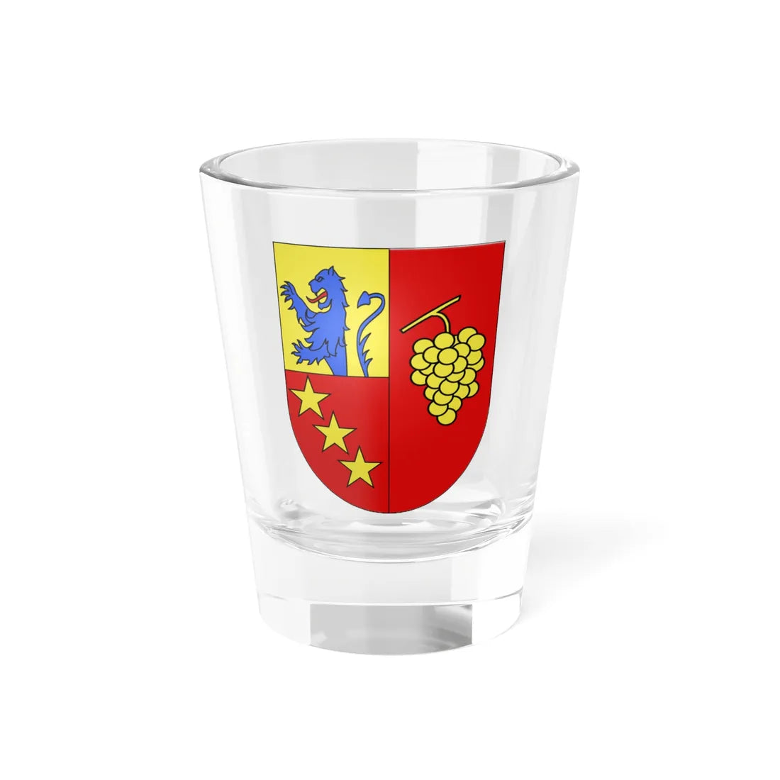 Mézières FR-2004-coat of arms (Switzerland) (Coat of Arms) Shot Glass 1.5oz 1.5oz - Go Mug Yourself