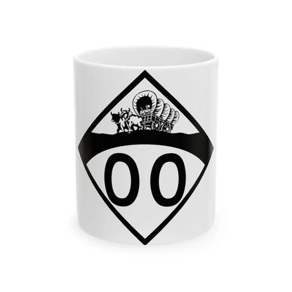 N-00 1950s template (Nebraska) (Road Sign) White Coffee Mug 11oz - Go Mug Yourself