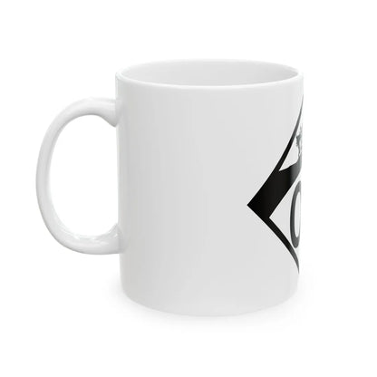 N-00 1950s template (Nebraska) (Road Sign) White Coffee Mug - Go Mug Yourself