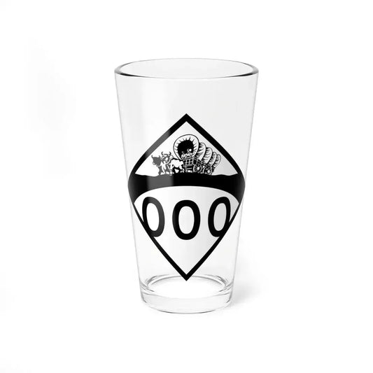 N-000 1950s template (Nebraska) (Road Sign) Pint Glass 16oz 16oz - Go Mug Yourself