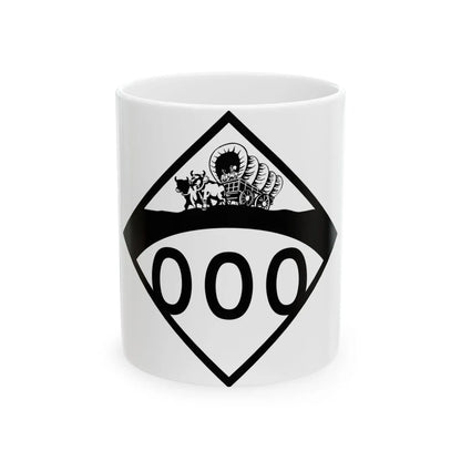 N-000 1950s template (Nebraska) (Road Sign) White Coffee Mug 11oz - Go Mug Yourself
