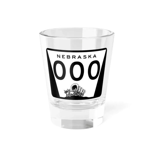 N-000 template (Nebraska) (Road Sign) Shot Glass 1.5oz 1.5oz - Go Mug Yourself