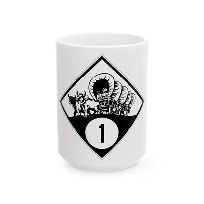 N-1 1926 (Nebraska) (Road Sign) White Coffee Mug 15oz - Go Mug Yourself