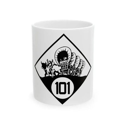 N-101 1926 (Nebraska) (Road Sign) White Coffee Mug 11oz - Go Mug Yourself