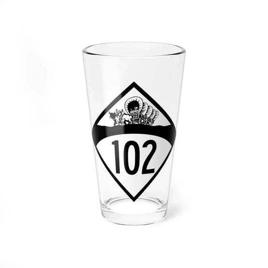 N-102 1950 (Nebraska) (Road Sign) Pint Glass 16oz 16oz - Go Mug Yourself