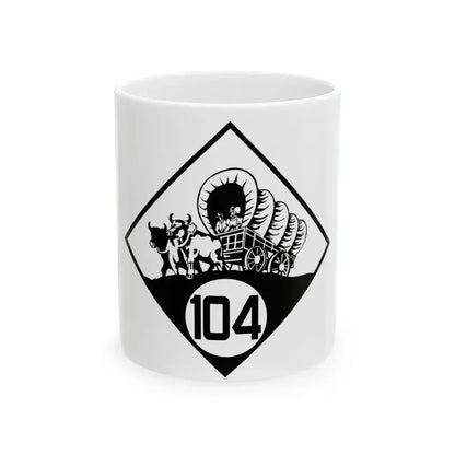 N-104 1926 (Nebraska) (Road Sign) White Coffee Mug 11oz - Go Mug Yourself