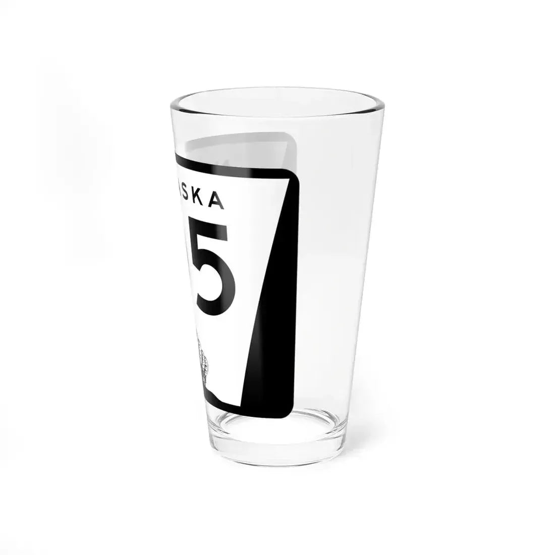 N-105 (Nebraska) (Road Sign) Pint Glass 16oz - Go Mug Yourself