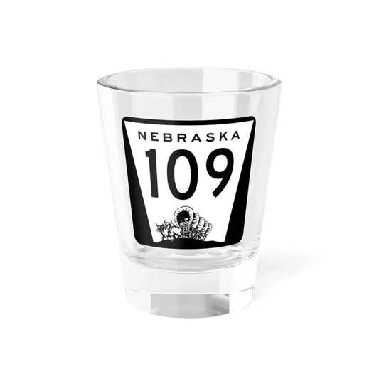 N-109 1967 (Nebraska) (Road Sign) Shot Glass 1.5oz 1.5oz - Go Mug Yourself
