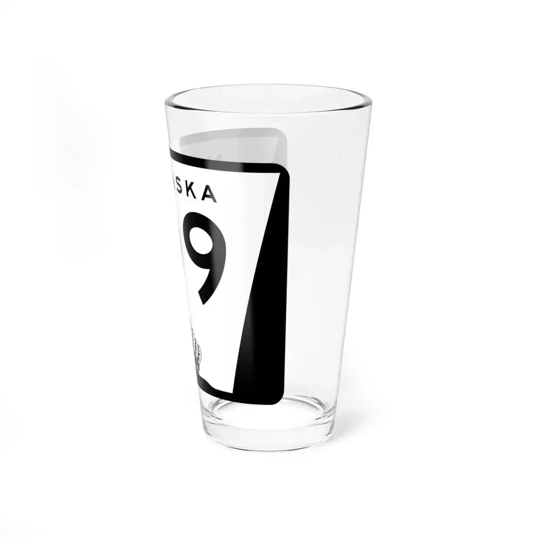 N-109 (Nebraska) (Road Sign) Pint Glass 16oz - Go Mug Yourself