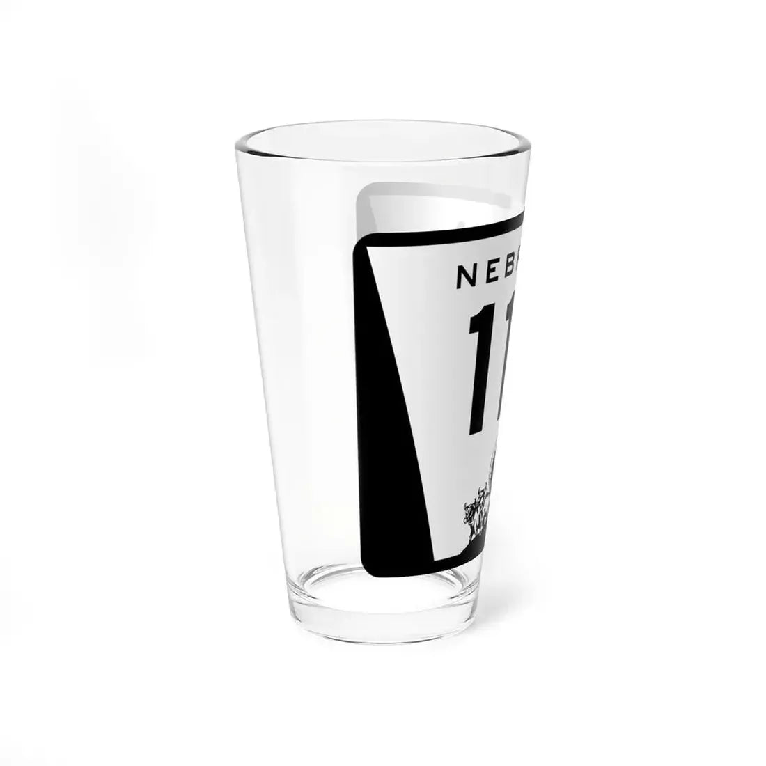 N-110 (Nebraska) (Road Sign) Pint Glss 16oz - Go Mug Yourself