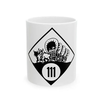 N-111 1926 (Nebraska) (Road Sign) White Coffee Mug 11oz - Go Mug Yourself