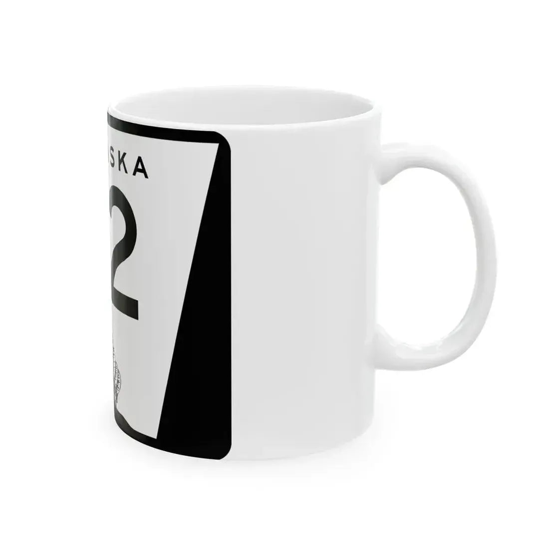 N-112 (Nebraska) (Road Sign) White Coffee Mug - Go Mug Yourself