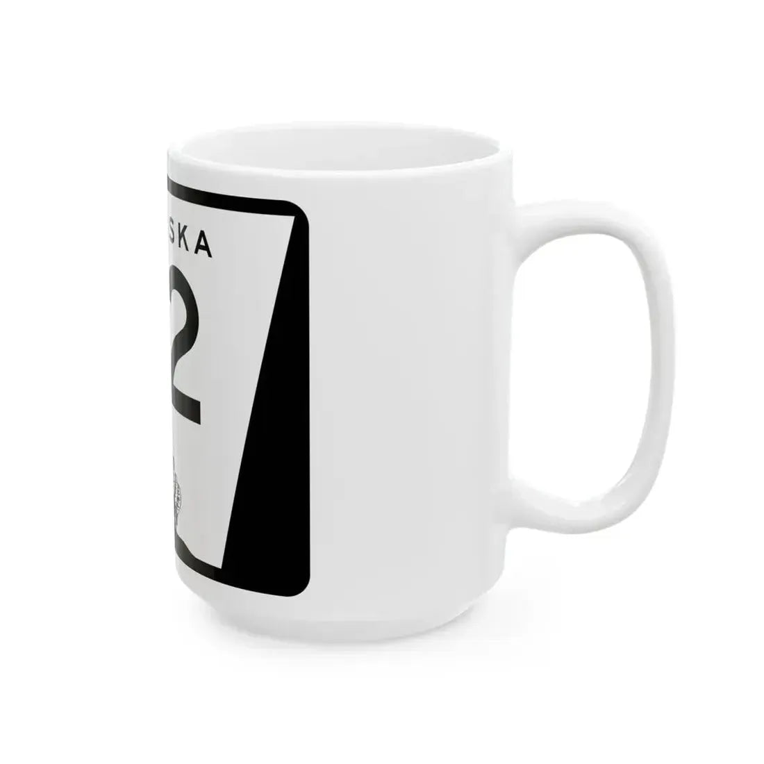 N-112 (Nebraska) (Road Sign) White Coffee Mug - Go Mug Yourself