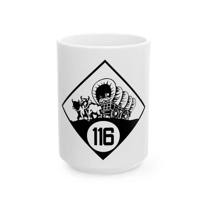 N-116 1926 (Nebraska) (Road Sign) White Coffee Mug 15oz - Go Mug Yourself