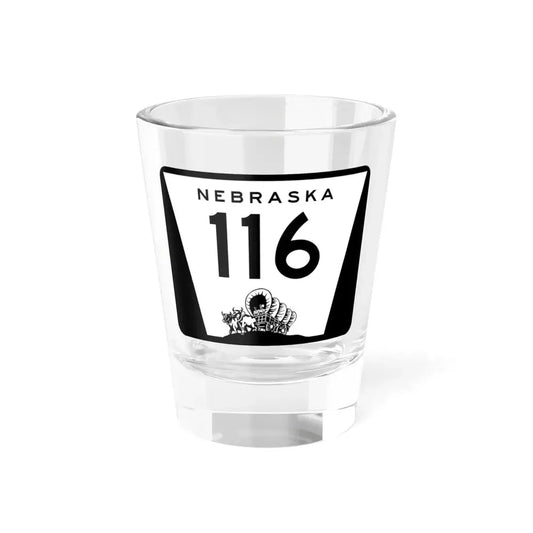 N-116 (Nebraska) (Road Sign) Shot Glass 1.5oz 1.5oz - Go Mug Yourself