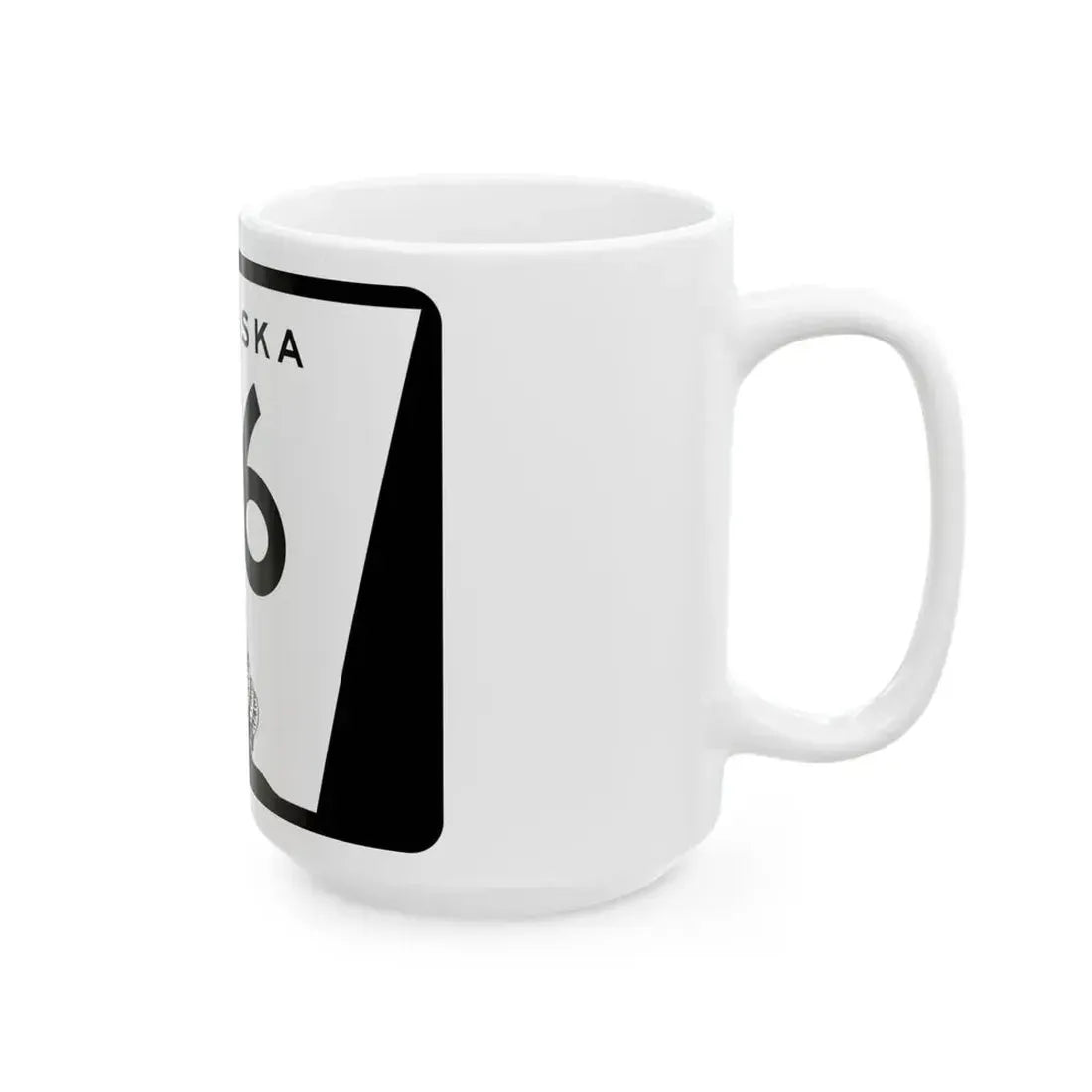N-116 (Nebraska) (Road Sign) White Coffee Mug - Go Mug Yourself