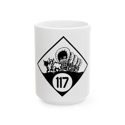N-117 1926 (Nebraska) (Road Sign) White Coffee Mug 15oz - Go Mug Yourself