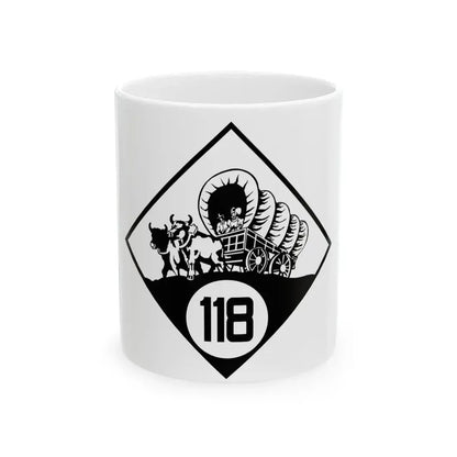 N-118 1926 (Nebraska) (Road Sign) White Coffee Mug 11oz - Go Mug Yourself