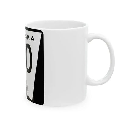 N-120 1967 (Nebraska) (Road Sign) White Coffee Mug - Go Mug Yourself