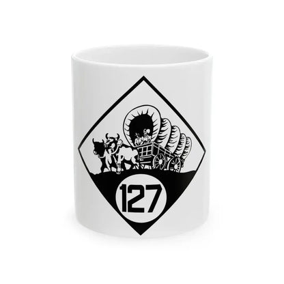 N-127 1926 (Nebraska) (Road Sign) White Coffee Mug 11oz - Go Mug Yourself