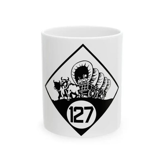 N-127 1926 (Nebraska) (Road Sign) White Coffee Mug 11oz - Go Mug Yourself
