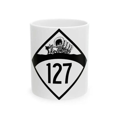 N-127 1950 (Nebraska) (Road Sign) White Coffee Mug 11oz - Go Mug Yourself