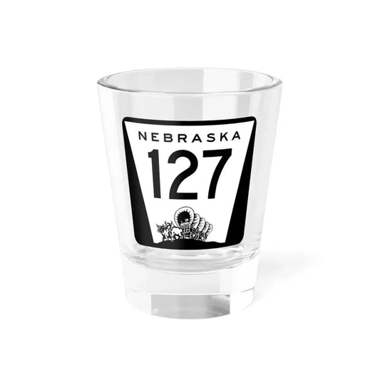 N-127 1967 (Nebraska) (Road Sign) Shot Glass 1.5oz 1.5oz - Go Mug Yourself