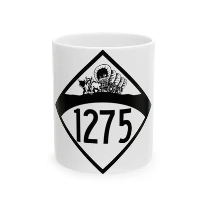 N-1275 1950 (Nebraska) (Road Sign) White Coffee Mug 11oz - Go Mug Yourself