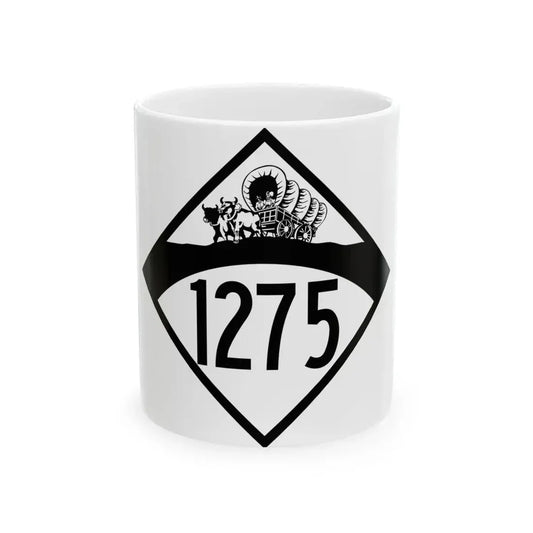 N-1275 1950 (Nebraska) (Road Sign) White Coffee Mug 11oz - Go Mug Yourself