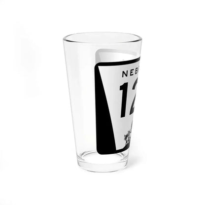 N-128 (Nebraska) (Road Sign) Pint Glss 16oz - Go Mug Yourself